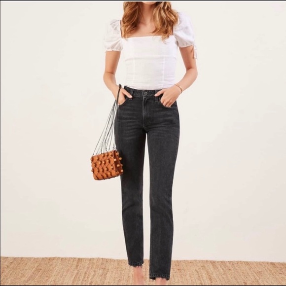 Reformation Julia High Waist Cigarette Jeans - Picture 2 of 8